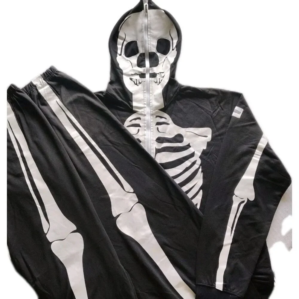 Tipsy Elves XXL Skeleton Full Body Sweatsuit Adult/Unisex Graphic Spooky Theate
